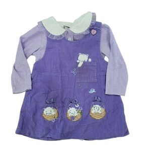 purple corduroy cat jumper